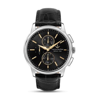 Lucien Rochat Iconic – Orologio Uomo Pelle Nero Silver (R0471616002)