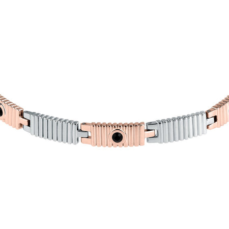 Morellato Urban – Bracciale Uomo Acciaio Silver Rose Gold (SABH30)