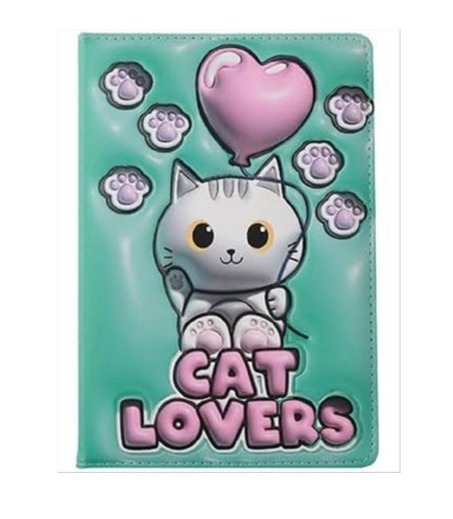ITOTAL - NOTEBOOK A5 ITOTAL 3D SQUISHY GATTO BIANCO