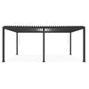 Gazebo pergola Bioclimatica con struttura in alluminio, tetto lamellare orientabile, da giardino e veranda