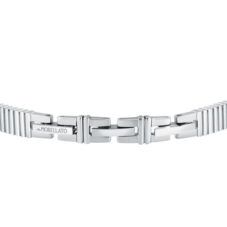 Morellato Urban – Bracciale Uomo Acciaio Silver con Cristalli (SABH31)