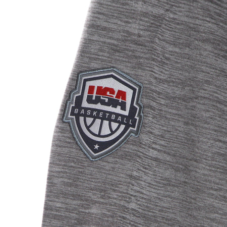 NIKE NBA Felpa Leggera Cappuccio Uomo Olympics Nike Spotlight Hoodie Pullover Usa Dk Grey Heather/dark Grey da uomo