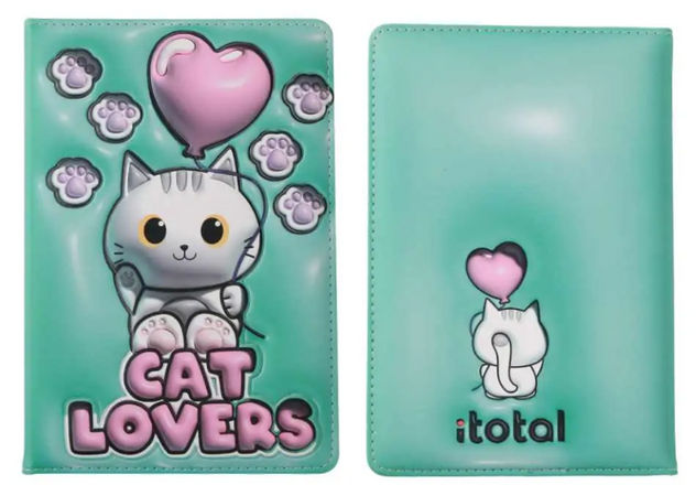ITOTAL - NOTEBOOK A5 ITOTAL 3D SQUISHY GATTO BIANCO