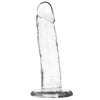 Dildo crystal trasparente a ventosa in Jelly XRay Clear 18cm