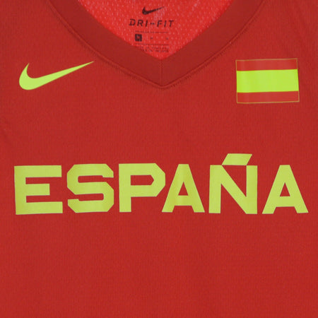 NIKE NBA Canotta Basket Uomo Olympics Nike Jersey Limited Spain Road Challenge Red/midwest Gold da uomo