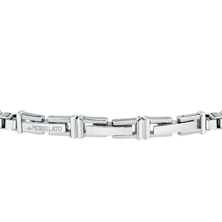 Morellato Urban – Bracciale Uomo Acciaio con Cristallo Nero (SABH33)