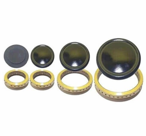 Kit 8pz corona e piattelli smaltati Piano Cottura Tecnogas 390CU018