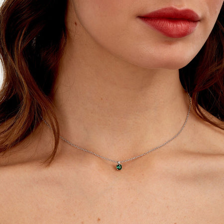 Morellato Tesori – Collana Donna Argento con Zircone Verde (SAIW173)