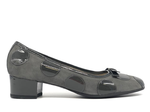 comfort Décolleté nappa e camoscio grigio