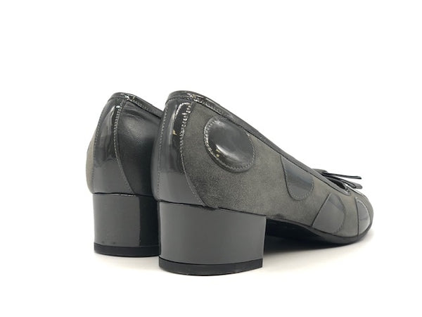 comfort Décolleté nappa e camoscio grigio