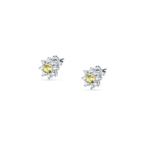 Morellato Tesori – Orecchini Fiore Zirconi Giallo/Bianchi Donna (SAIW188)
