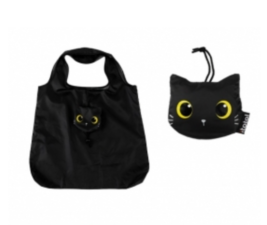 iTotal - Shopper Pieghevole Gatto Nero