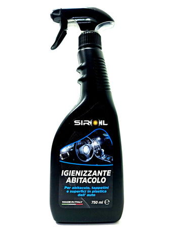 Igienizzante Abitacolo 750ml Spray Pulitore Cruscotto Plastica Auto Moto Sir-igien