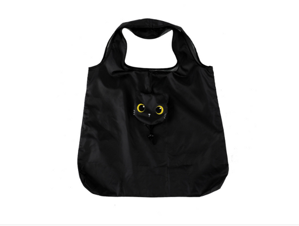 iTotal - Shopper Pieghevole Gatto Nero