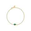 Morellato Tesori – Bracciale Dorato con Zircone Verde Goccia (SAIW199)