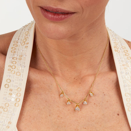 Morellato Tesori – Collana Donna Dorata Zirconi Goccia (SAIW207)