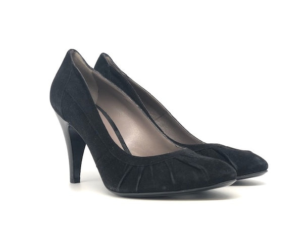 WANDA D ARAGONA Décolleté in pelle scamosciata nera