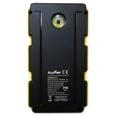 Alca Power avviatore di emergenza 12V per auto e moto con batteria