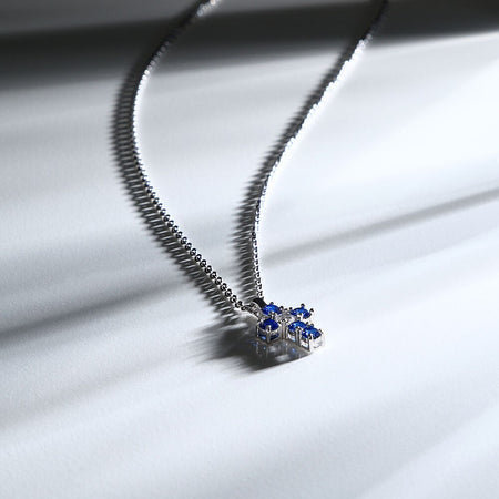 Collana Morellato Tesori – Croce Zirconi Blu e Bianchi (SAIW216)