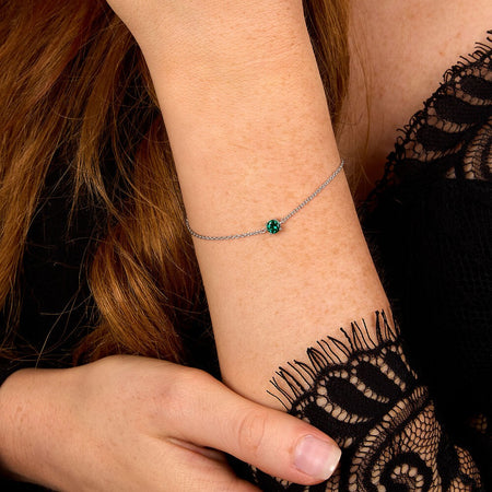 Bracciale Morellato Tesori – Argento con Zircone Verde (SAIW239)