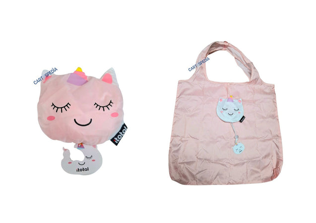 iTotal - Shopper Pieghevole  Unicorno