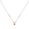 Collana Emily in Paris – Cuore Rosa Acciaio e Oro (SAIX33)