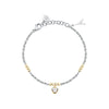 Bracciale Emily in Paris – Cuore Bianco Acciaio e Oro (SAIX34)
