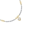 Bracciale Emily in Paris – Cuore Bianco Acciaio e Oro (SAIX34)