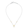 Collana Emily in Paris – Cuore Bianco Acciaio e Oro (SAIX36)