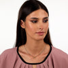 Collana Emily in Paris – Cuore Bianco Acciaio e Oro (SAIX36)