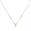 Collana Emily in Paris – Cuore Bianco Acciaio e Oro (SAIX36)