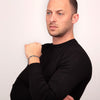 Bracciale Uomo Morellato Motown Acciaio Nero Silver (SALS55)