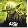 CONFEZIONE 20 TOVAGLIOLI 33X33 CM TEMA STAR WARS