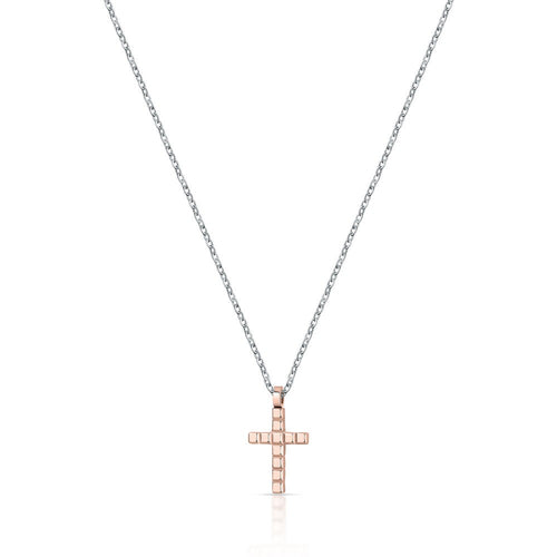 Collana Uomo Morellato Croce Acciaio Silver Rose Gold (SALS76)