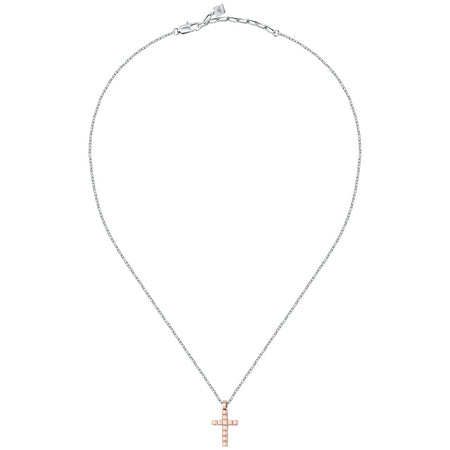 Collana Uomo Morellato Croce Acciaio Silver Rose Gold (SALS76)