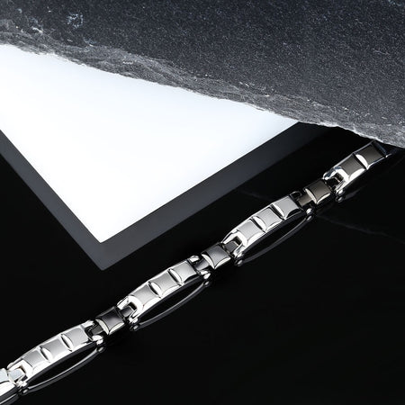 Bracciale Uomo Morellato Acciaio Silver Nero 33g (SALS78)
