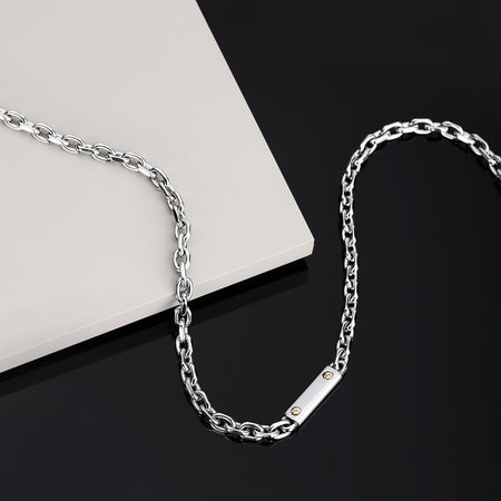 Collana Uomo Morellato Acciaio e Oro 750 (SATM16)