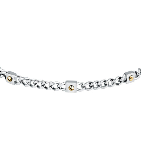 Bracciale Uomo Morellato Catena Acciaio e Oro 750 (SATM24