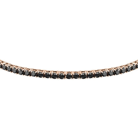 Bracciale Uomo Morellato Tennis Argento Nero Zirconi (SATT01)