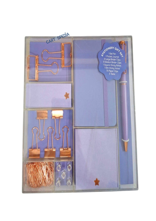iTotal - Set di Cancelleria Elegante Lilla