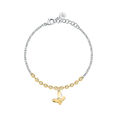 Bracciale Morellato Donna Farfalla Acciaio e Oro Giallo (SAUN35)