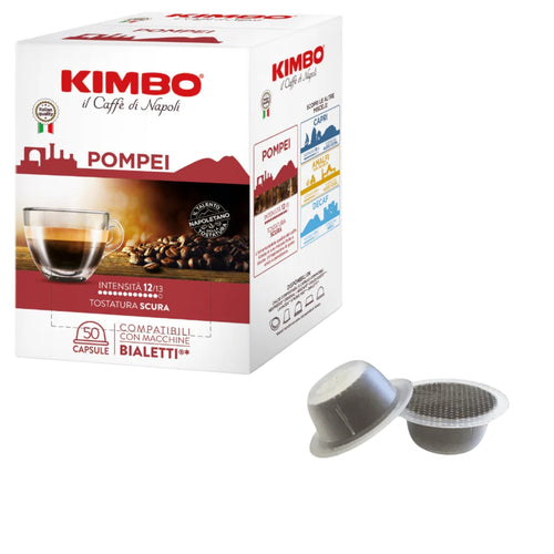 Kimbo Miscela Pompei 50 Capsule compatibili Bialetti