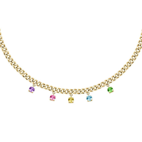 Collana Morellato Donna Dorata con Cristalli Colorati (SAUZ01)