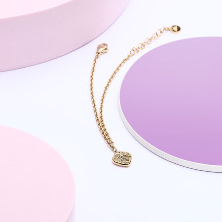 Bracciale Morellato Cuore Dorato con Cristalli Bianchi (SAVZ19)