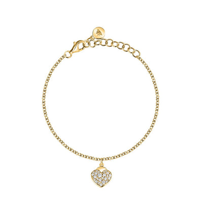 Bracciale Morellato Cuore Dorato con Cristalli Bianchi (SAVZ19)