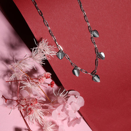 Collana Morellato Cuori Acciaio Silver Donna (SAWW02)