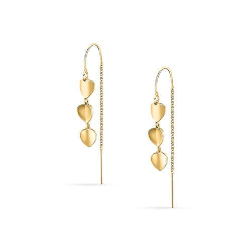 Orecchini Morellato Cuori Pendenti Dorati Donna (SAWW06)