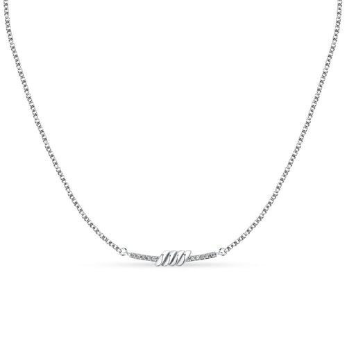 Collana Morellato Argento con Cristallo Centrale Donna (SAWZ04)