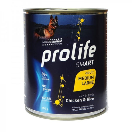 Prolife Smart mangime umido Cani Adulti Medium&Large pollo e riso