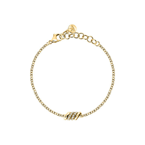 Bracciale Morellato Torchon – Dorato con Nodo e Cristalli (SAWZ07)